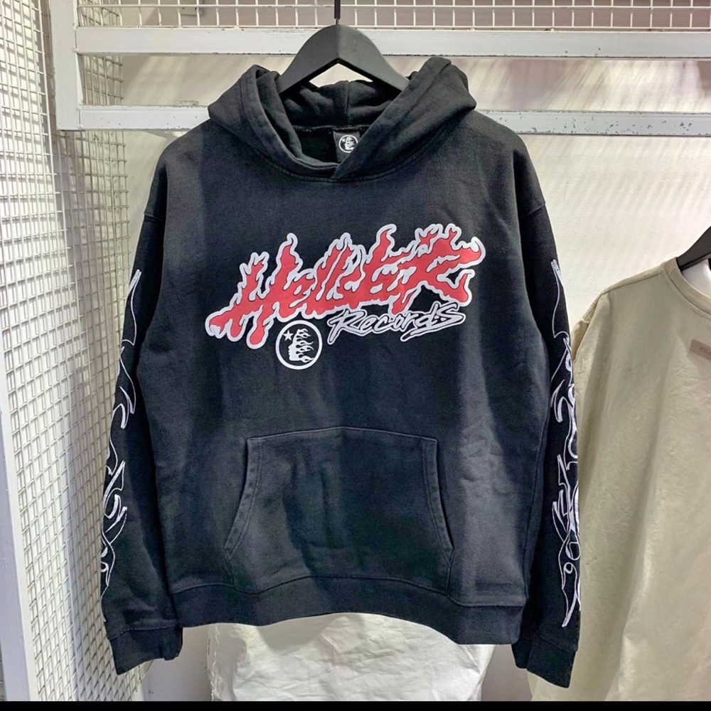 Black Graphic Hoodie
